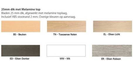 Bladkleuren Kolom tafel