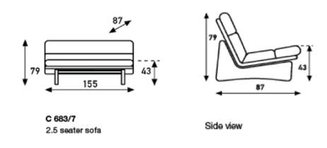 Artifort C 683/7 ​2.5-zit bank