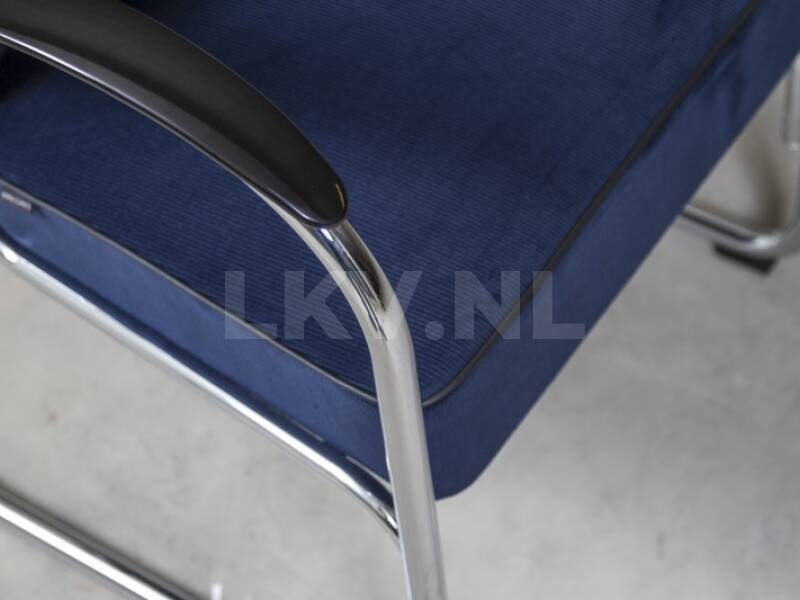 Gispen 412 Manchester ribstof donkerblauw