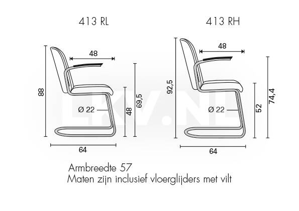 Notitie bevel waar dan ook Gispen 413RL manchester zwart | LKV