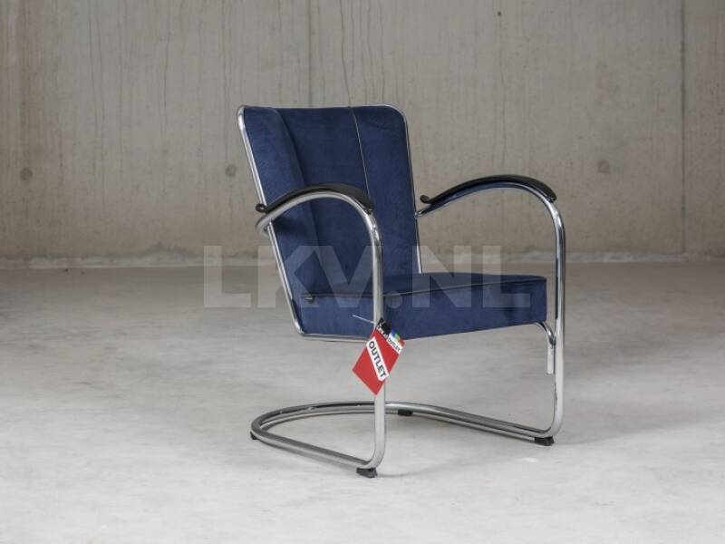 Gispen 412 fauteuil donker blauw