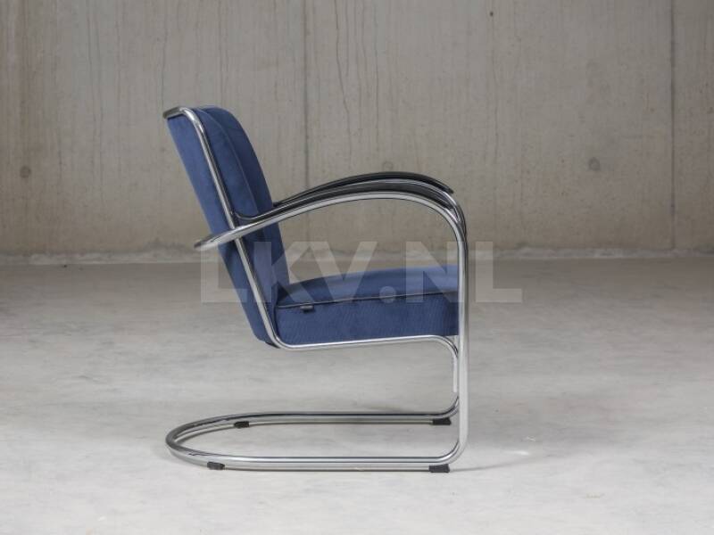 Gispen 412 Manchester ribstof donkerblauw