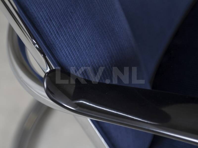 Gispen 412 Manchester ribstof donkerblauw - detail