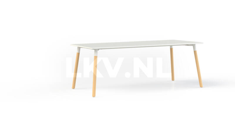 Corner tafel met houten poten