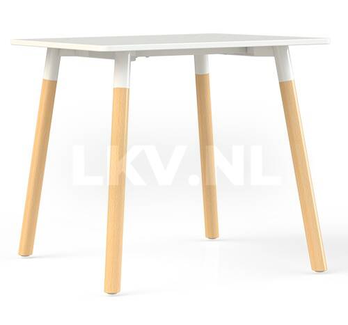 Corner tafel met houten poten