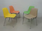 Kuipstoel chroom frame in verschillende kleuren