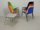 Kuipstoel chroom frame in verschillende kleuren