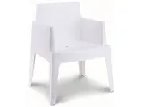 Kuipstoel Box - voor binnen en buiten - white