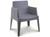 Kuipstoel Box - voor binnen en buiten - dark grey