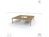 Vergadertafel TMeeting 1 - 2700x2700 mm
