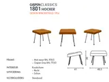 Gispen 1801 hocker
