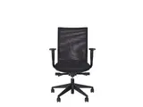 Bureaustoel NPro 50 met zwarte bekleding en netweave rug.
