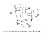 New York Fauteuil ( laatste modellen )