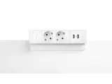 Power Desk Up 2x stroom + 2x USB charger wit