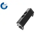 Power Desk Up 2x stroom + 2x USB charger zwart