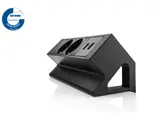 Power Desk Up 2x stroom + 2x USB charger zwart