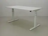 Zit-sta bureau GT-SF met wit frame en wit blad