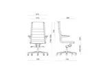 Tekening Bureaustoel Sit it Classic