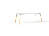 Corner tafel met houten poten