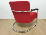 Gispen Today JdB 602 fauteuil Manchester ribstof rood