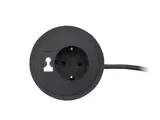 Power Spot met kabeldoorvoer zwartPower Spot met kabeldoorvoer zwart