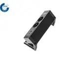 Power Desk Up 2x stroom + 2x USB charger (A/C) zwart