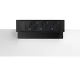 Power Desk Up 3x stroom zwart