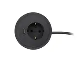 Power Spot met USB charger zwart