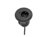 Power Spot met USB charger zwart