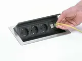 Flip Top Push 3x stroom + 2x data CAT6
