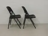 Klapstoel kunststof zwart