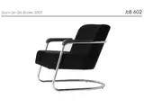 Gispen Today JdB 602 fauteuil Manchester ribstof Antraciet