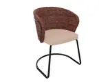 RONDO slede frame + grote brede rug  vergaderstoel