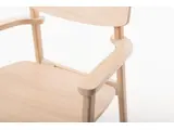 FAYA  houten stoel met armleggers