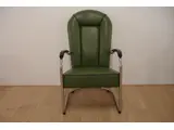 Gispen AA   Leer  Groen + zwarte bies