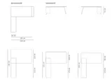 Voortman TABS hoekopstelling met Credenza 170cm