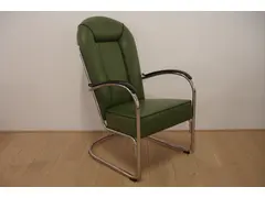 Gispen AA   Leer  Groen + zwarte bies