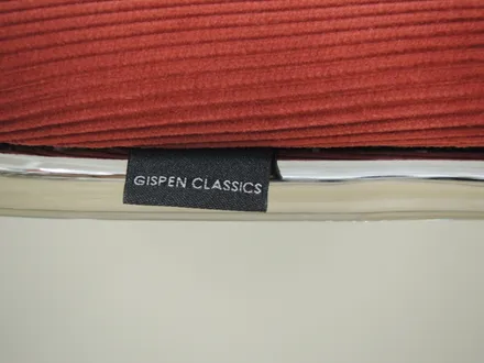 Gispen 412 hocker bordeaux ribstof