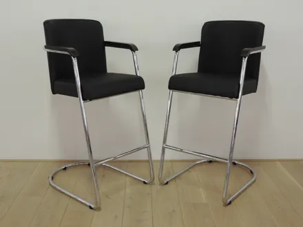 JDB 703b Barkruk Leer zwart