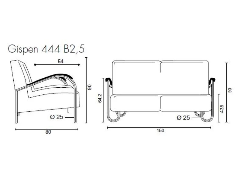 Gispen Classic 444 B2,5