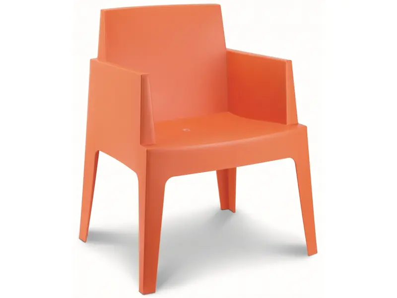 Kuipstoel Box - voor binnen en buiten - orange