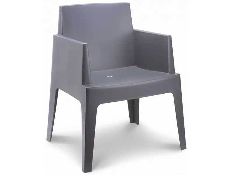Kuipstoel Box - voor binnen en buiten - dark grey