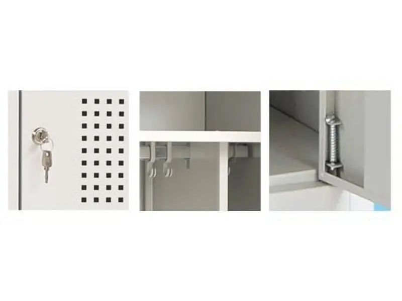 Garderobekast schoon/vuil