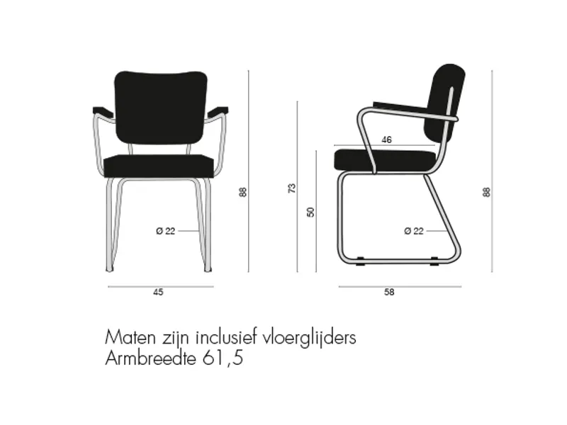 Gispen 352 rood
