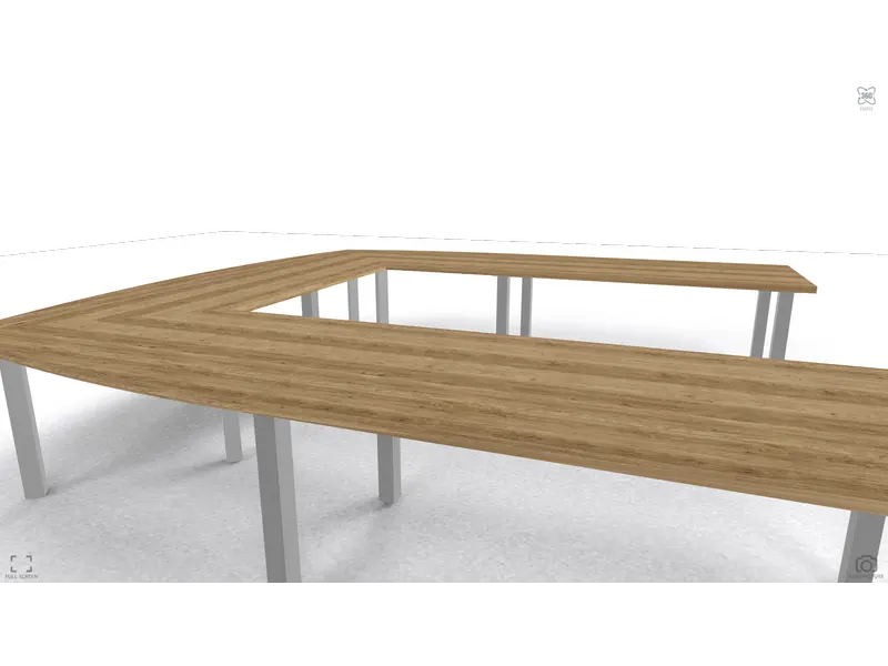 Vergadertafel TMeeting 1 - 3500x3400 mm