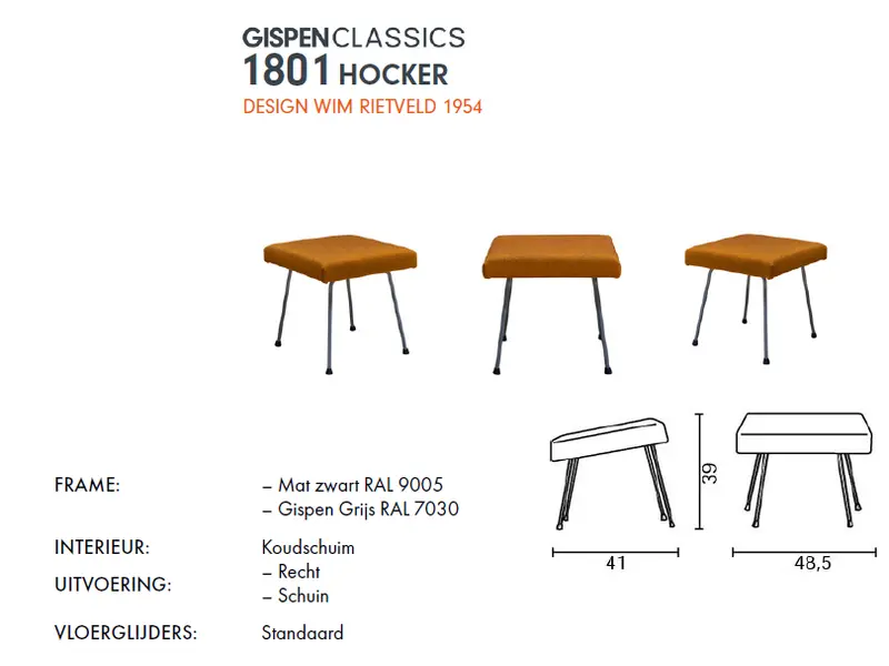 Gispen 1801 hocker