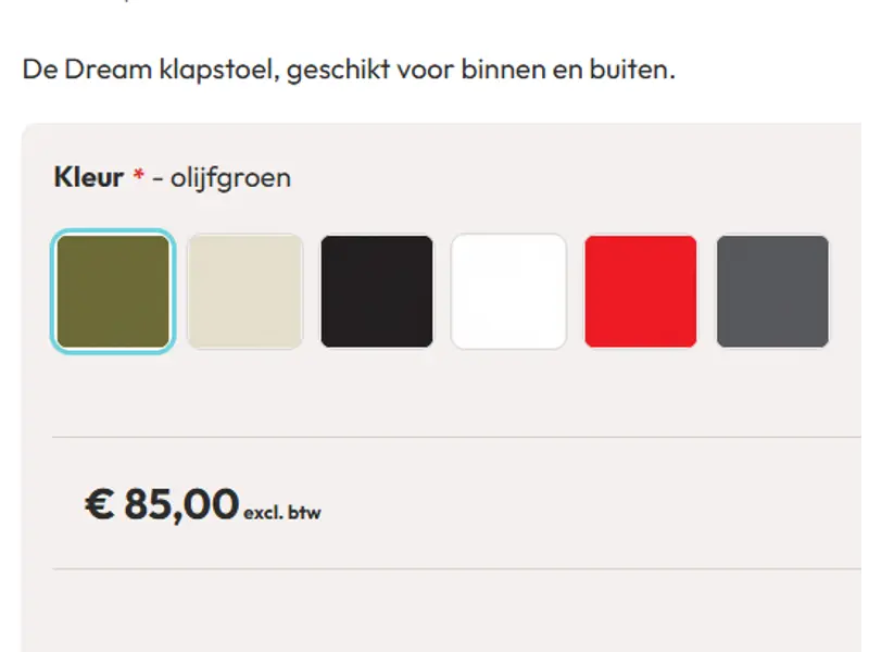 Klapstoel Dream SW