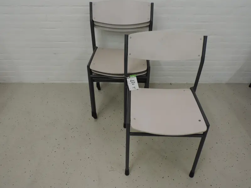Vandersluis kantinestoel antra/ wit