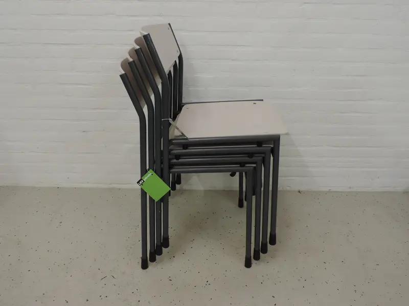 Vandersluis kantinestoel antra/ wit