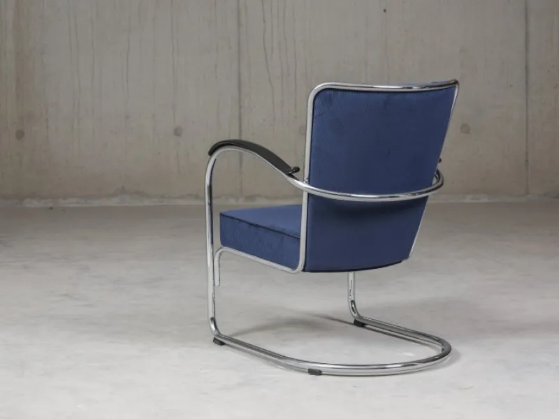 Gispen 412 Manchester ribstof donkerblauw